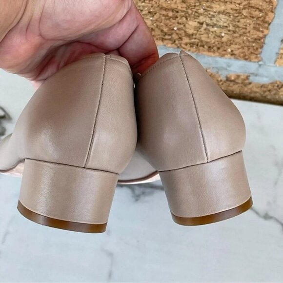 Fabio rusconi Scalloped Leather Pumps 40.5/10.5 - Picture 7 of 10